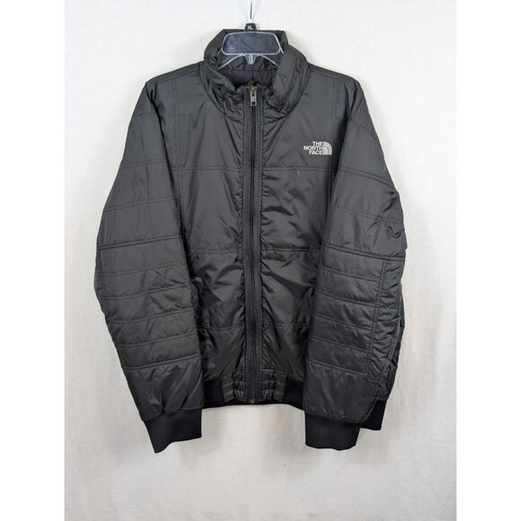 The North Face Quilted Bomber Puffer Jacket Black Men's Size XL - Picture 1 of 16